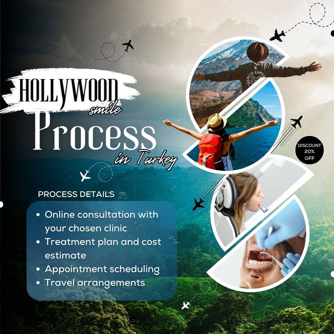 Hollywood smile process in Turkey